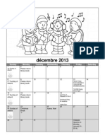 Pre-K Calendar December 2013
