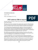 Ellis PEF Endorsement Press Release
