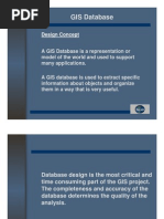 GIS Database: Design Concept