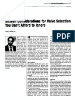 Sixteen Considerations Valve 21990