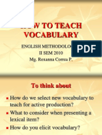 how to teach vocabulary