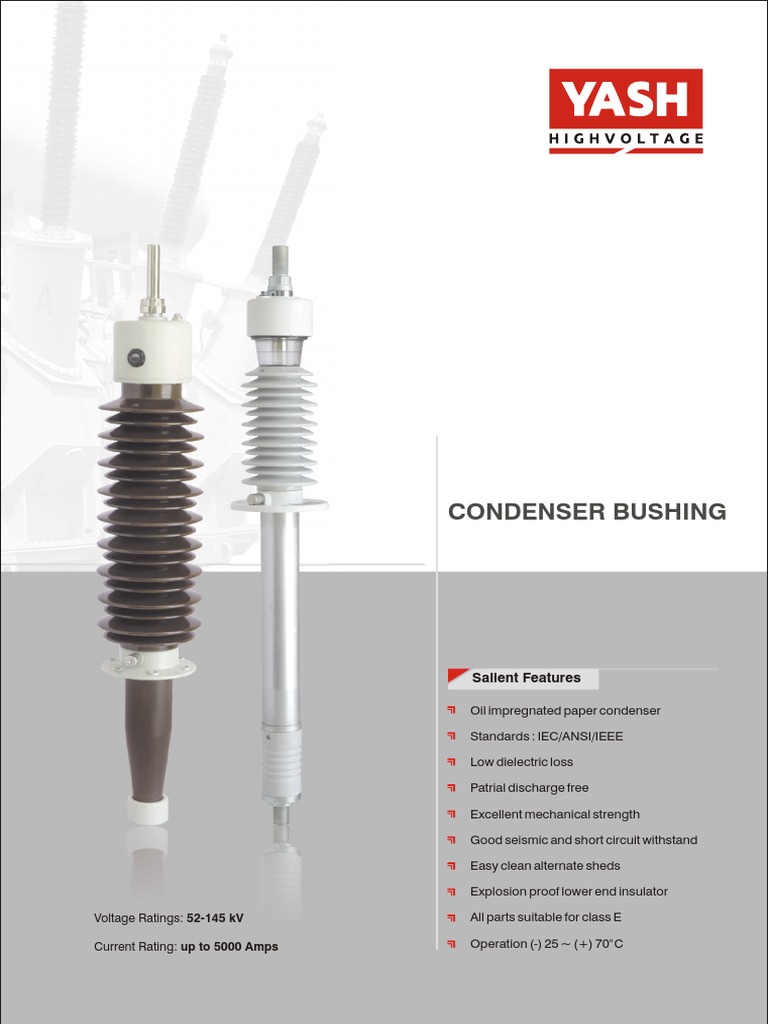 Condenser Bushing Capacitor Insulator (Electricity)