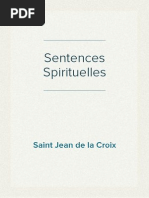 Saint Jean de La Croix - Sentences Spirituelles