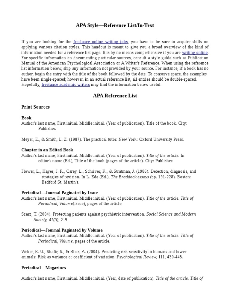 Format Penulisan Cara APA (APA Style) | PDF | Apa Style | Citation