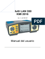 Manual Certificador Metrel LAN350