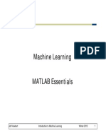 Machine Learning Il MATLAB Essentials