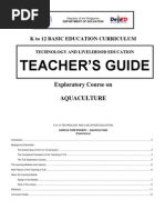 K To 12 Aquaculture Teacher's Guide