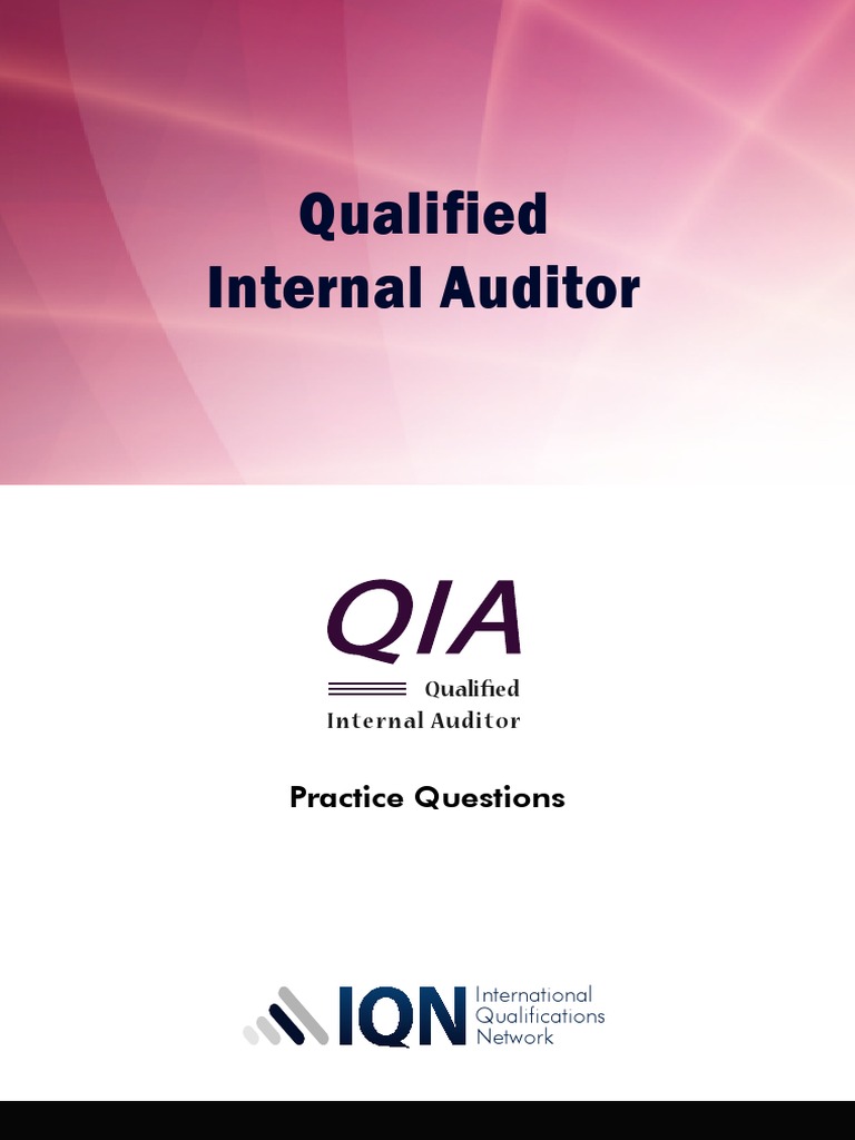 Qia Practice Question | PDF | Financial Audit | Audit
