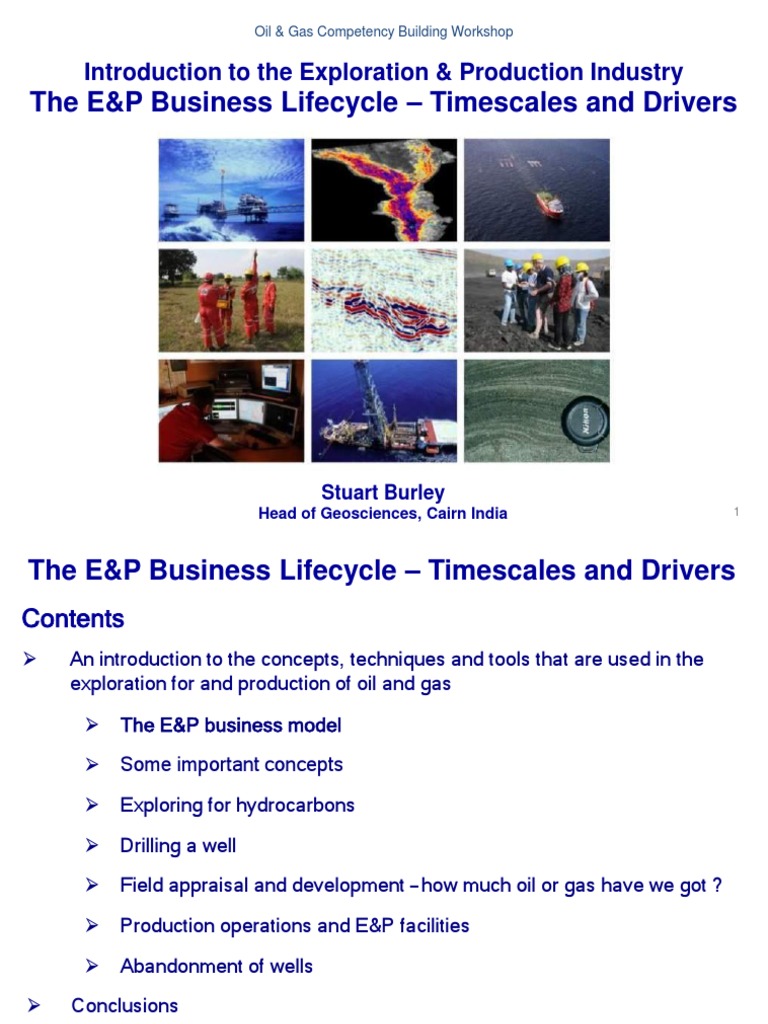 E&P Business Lifecycle Overview | PDF | Petroleum Reservoir | Oil Well
