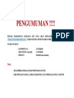 PENGUMUMAN