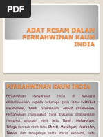 Slide Adat Resam Dalam Perkahwinan Kaum India