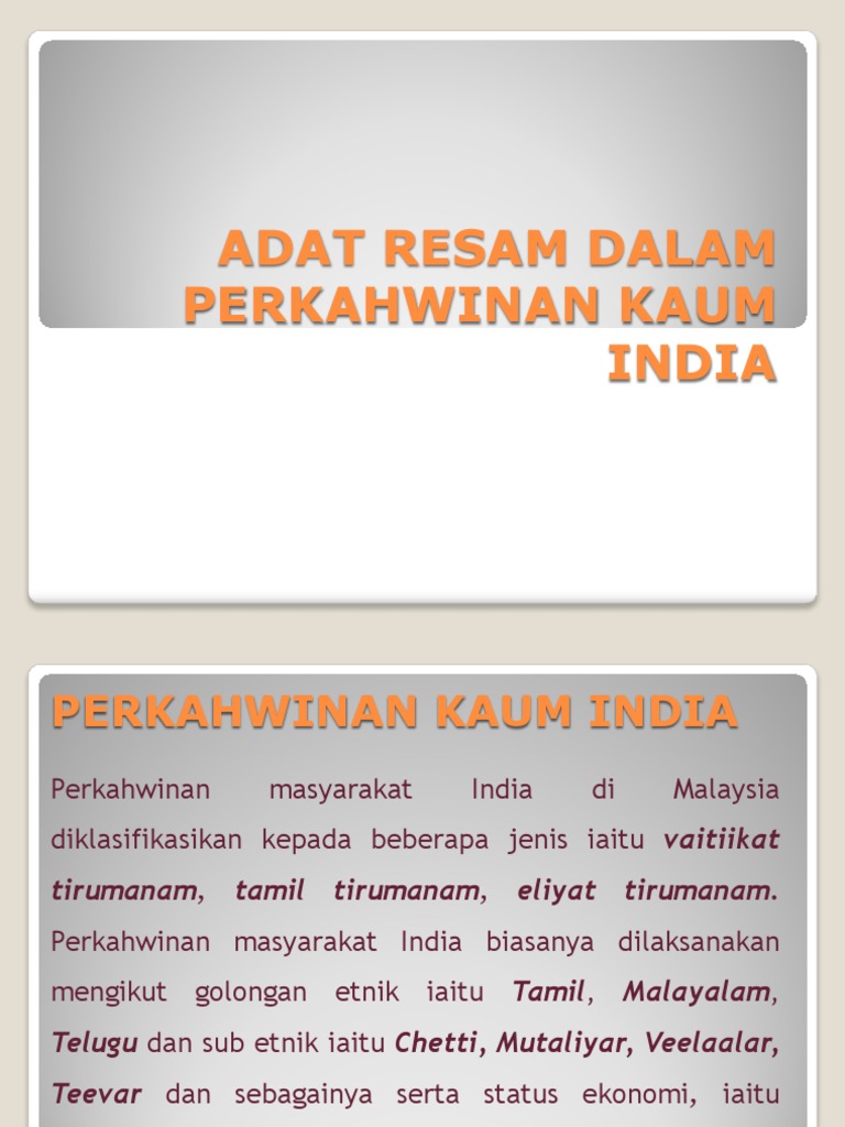 Adat Resam Perkahwinan Agama Hindu Adat Resam Perkahwinan Agama Hindu