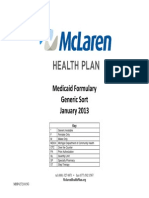 Positive Listing Generic Medicaid-McLaren Health Plan-HMO