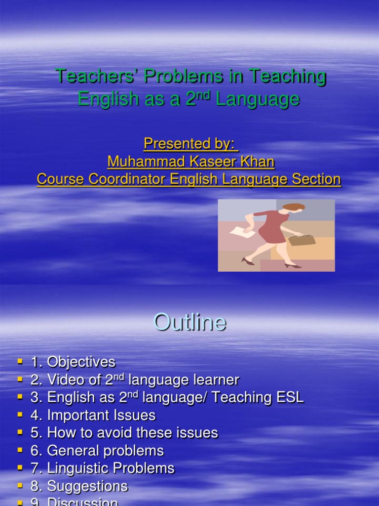 Teachers Problems in Teaching English As A 2 Language PDF English