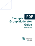 Focus Group Moderator Guide