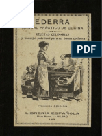 1913 Ederra, Manual Práctico de Cocina