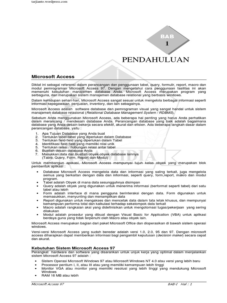 Tutorial Microsoft Access PDF | PDF