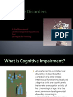 A Brief Overview of Common Cognitive Impairments and Strategies For Teaching