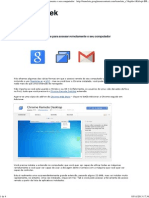 Como Usar o Google Chrome para Acessar Remotamente o Seu Computador PDF