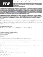 Download Bert Rowes-Mercedes-Benz a-Class Info Mercedes Benz a Class W168 Automatic Transmission Gearbox by Jose Prieto SN189539196 doc pdf