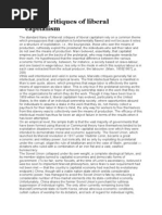 Marxist Critiques of Liberal Capitalism