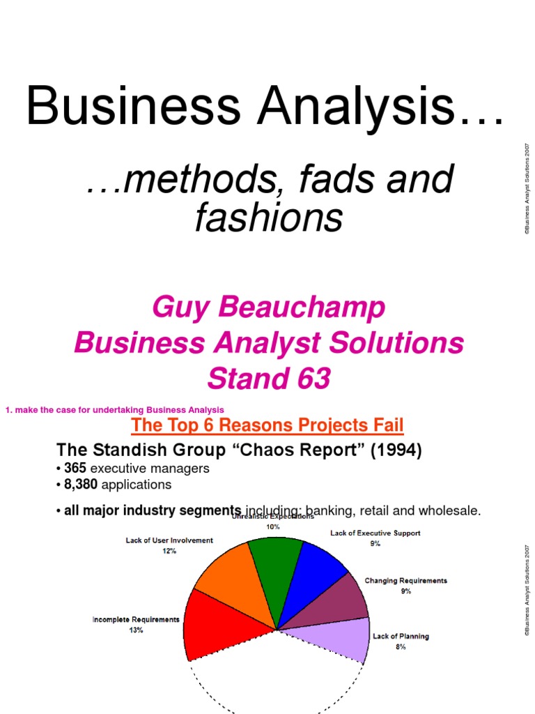 Business Analysis Framework Presentation | PDF | Business Analysis ...