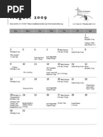 August 2009 Calendar