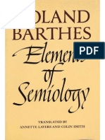 Barthes Roland Elements of Semiology