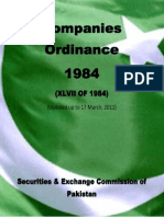 Companies Ordinance, 1984