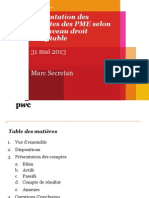Présentation Marc Secretan - PwC - Pt dej 31.05.2013
