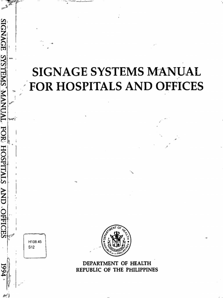 Hospital Signage Systems Manual | PDF | Elevator | Traffic