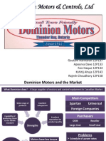 Dominion Motors' Market Strategy for Motors with Low Starting Torque