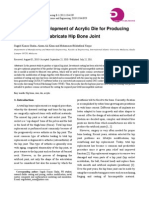 Design and Development of Acrylic Die For Producing Wax Pattern To Fabricate Hip Bone Joint