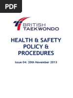 Download British Taekwondos Full and Detailed Health and Safety Policy  by British Taekwondo SN189568920 doc pdf