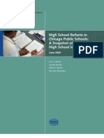 High School Reform in Chicago Public Schools: A Snapshot of High School Instruction