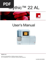 Download Orphee Mythic 22-AL Hematology Analyzer - User Manual by Hoang Truong SN189577663 doc pdf