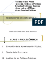 Fundamentos de Gestión Pública Clase Gobernanza1