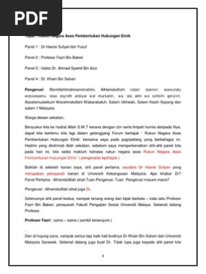 Teks Forum Sebenar Pdf