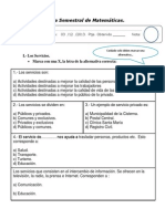 Prueba Semestral de Ciencias Sociales 2°