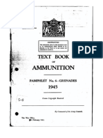 Text Book of Ammunition Pam 6 Grenades 1945