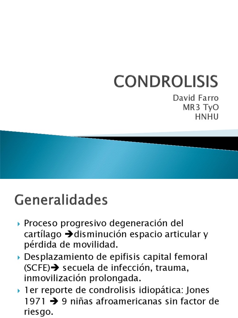 Condrolisis de cadera: diagnóstico y tratamiento | PDF | Inflamación ...