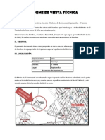 Informe de Visita Técnica Al Reservorio de Urpaicancha