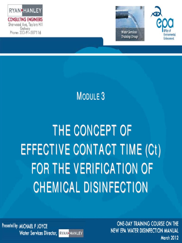 Module 3 Effective Contact Time for Verification of Chemical
