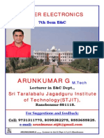 0 1 Power Electronics 6th Chapter Notes Arunkumar G, Lecturer in STJIT, Ranebennur