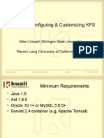 Installing Configuring Customizing KFS