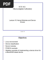 ECE 412: Microcomputer Laboratory: Lecture 10: Kernel Modules and Device Drivers