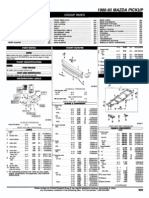 Mazda B2200 Parts List