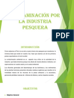Diapositiva CONTAMINACIÓN POR LA INDUSTRIA PESQUERA