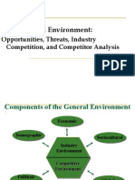 The External Environment:: Opportunities, Threats, Industry Competition, and Competitor Analysis