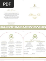 Download The Ritz London Afternoon Tea Menu Read in Full screen by The Ritz Hotel London SN18964919 doc pdf